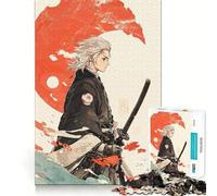 Puzzle Samurai Boy 1000 pièces pour Adultes Stimule la mémoire Paisible et Amusant Découpe de qualité supérieure Cadeau mémorable (50x75cm)