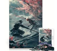 Puzzle Samurai Cyborg Showdown 1000 pièces pour Adolescents, Jeu de logique Pure, détente et découpe Nette, œuvre d'art (38x26cm)