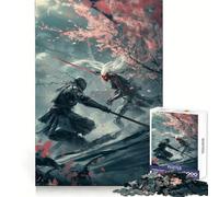 Puzzle Samurai Cyborg Showdown 1000 pièces pour Adultes Stimule la mémoire, soulage l'anxiété, Bords précis, Surprise de Noël (38x52cm)