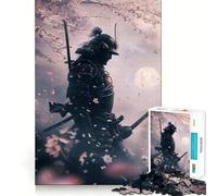 Puzzle Samurai Dreams 1000 pièces pour Adultes Stimule la mémoire Jeu de Groupe Bords Nets Cadeau élégant (38x52cm)