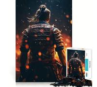 Puzzle Samurai Fire 1000 pièces pour Adolescents Améliore la mémoire Détente et Plaisir Bords précis Cadeau élégant (38x26cm)
