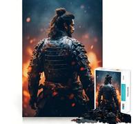 Puzzle Samurai Fire 1000 pièces pour Adolescents Améliore la mémoire Détente et Plaisir Bords précis Cadeau élégant (38x52cm)
