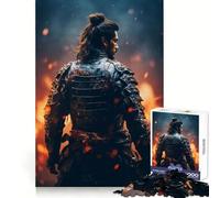 Puzzle Samurai Fire 1000 pièces pour Adolescents, Jeu de logique Stimulant, détente mentale, Bords Nets, Cadeau élégant (50x75cm)