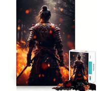 Puzzle Samurai Fire 1000 pièces pour Adolescents, Jouet Mental Anti-Stress, découpe Premium, Cadeau Exquis (38x52cm)