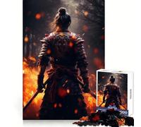 Puzzle Samurai Fire 1000 pièces pour Adolescents, Jouet Mental Anti-Stress, découpe Premium, Cadeau Exquis (38x52cm)