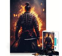 Puzzle Samurai Fire 1000 pièces pour Adultes Stimule la mémoire Paisible et Amusant Découpe de qualité supérieure Cadeau mémorable (50x75cm)