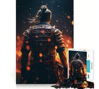 Puzzle Samurai Fire 1000 pièces pour Adultes Stimule la mémoire, soulage l'anxiété, Bords précis, Surprise de Noël (50x75cm)