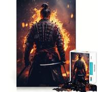 Puzzle Samurai Fire pour Adolescents, 1000 pièces, Jeu de réflexion, Design ludique et Assemblage, Cadeau de qualité (38x26cm)