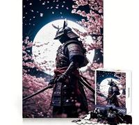 Puzzle Samurai Fleurs de Cerisier pour Adultes 1000 Pièces Détente et Aptitude Cérébrale Collection Art aux Bords Précis (50x75cm)