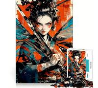 Puzzle Samurai Fly 1000 pièces pour Adolescents Jeu de réflexion et de création Collective Objet de Collection aux découpes nettes (38x26cm)