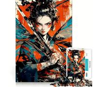 Puzzle Samurai Fly Hard pour Adultes, 1000 pièces, Jeu de logique Fine, Moment de détente et de Plaisir, Bords Nets, (50x75cm)