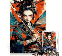 Puzzle Samurai Fly Hard pour Adultes, 1000 pièces, Jeu de logique Fine, Moment de détente et de Plaisir, Bords Nets, (50x75cm)