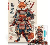 Puzzle Samurai Fox 1000 pièces pour Adolescents, Jeu de logique Solide, Moments en Famille, Bords Nets, Surprise chaleureuse (38x26cm)