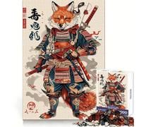 Puzzle Samurai Fox 1000 pièces pour Adolescents, Jeu Intelligent, Jeu de Groupe, Assemblage d'image, décoration Murale (38x52cm)