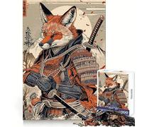 Puzzle Samurai Fox 1000 pièces pour Adultes, Jeu de réflexion, activité à la Maison, découpe Lisse, Surprise de Noël (50x75cm)