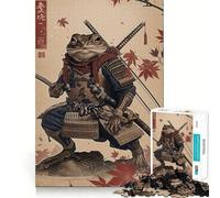 Puzzle Samurai Frog 1000 pièces pour Adolescents Jeu de réflexion et de création Collective Objet de Collection aux découpes nettes (50x75cm)