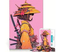 Puzzle Samurai Girl 1000 pièces pour Adolescents, Jeu de logique et de réflexion, détente et Divertissement, découpe précise, (38x52cm)