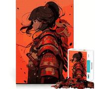 Puzzle Samurai Girl 1000 pièces pour Adultes Renforce la mémoire, soulage Le Stress, qualité supérieure, Cadeau d'anniversaire (50x75cm)
