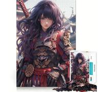Puzzle Samurai Girl 1000 pièces pour Adultes Stimule la mémoire Paisible et Amusant Découpe de qualité supérieure Cadeau mémorable (50x75cm)