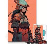 Puzzle Samurai Girl pour Adolescents, 1000 pièces, stimule la mémoire, Offre Un Divertissement Relaxant et de qualité supérieure (50x75cm) Cadeau élégant