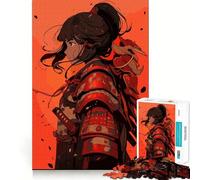 Puzzle Samurai Girl pour Adultes, 1000 pièces, renforce la mémoire, Divertissement Occasionnel, qualité supérieure, Cadeau élégant (38x52cm)