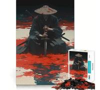Puzzle Samurai in Blood 1000 pièces pour Adolescents Jeu de logique et de réflexion Découpe précise (50x75cm)