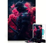 Puzzle Samurai in Bloom 1000 pièces pour Adolescents, Jeu de logique Stimulant, détente mentale, Bords Nets, Cadeau élégant (38x26cm)