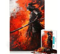Puzzle Samurai in Flames 1000 pièces pour Adolescents, Jouet de logique Pure, Doux et Relaxant, découpe Nette, Belle œuvre d'art (38x52cm)