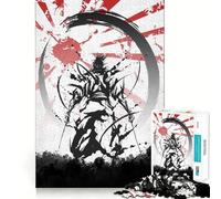 Puzzle Samurai Ink 1000 pièces pour Adolescents, Jeu de logique et de logique, Passe-Temps Calme, Bords Lisses, Cadeau de qualité supérieure (38x26cm)