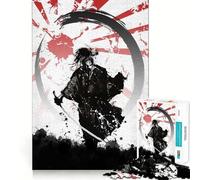 Puzzle Samurai Japan 1000 pièces pour Adolescents, Jeu de logique Solide, Moments en Famille, Bords Nets, Surprise chaleureuse (38x26cm)