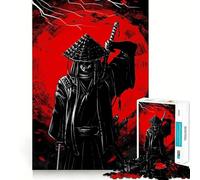 Puzzle Samurai Japan 1000 pièces pour Adultes Renforce la mémoire, soulage Le Stress, qualité supérieure, Cadeau d'anniversaire (38x26cm)