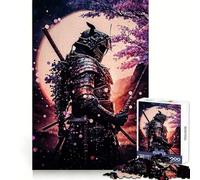 Puzzle Samurai Japan Neon Cherry, 1000 pièces, Difficile, pour Adultes, Jeu de logique et d'adresse, à Partager en Famille, découpe précise, Objet de Collection (38x52cm)