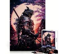 Puzzle Samurai Japan Neon Cherry 1000 pièces pour Adolescents Jeu de logique et de réflexion Découpe précise (38x26cm)