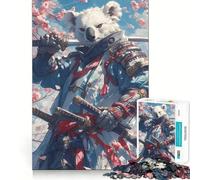Puzzle Samurai Koala 1000 pièces pour Adolescents Stimule la mémoire, Calme et évasion Motif à Assembler Surprise chaleureuse (38x52cm)