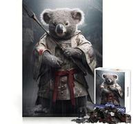 Puzzle Samurai Koala 1000 pièces pour Adultes, Jeu de réflexion, activité à la Maison, découpe Lisse, Surprise de Noël (50x75cm)