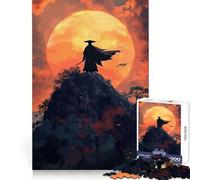 Puzzle Samurai Mountain Fuji 1000 pièces pour Adultes Stimule la mémoire, soulage l'anxiété, Bords précis, Surprise de Noël (50x75cm)