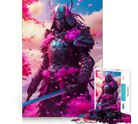 Puzzle Samurai Neon 1000 pièces pour Adolescents, Jeu de réflexion et de détente, pour Les fêtes (38x26cm)