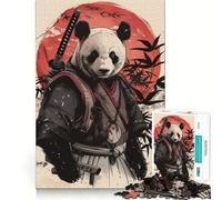 Puzzle Samurai Panda Uikyo 1000 pièces pour Adolescents, Jeu intellectuel, détente mentale, découpe de qualité, Cadeau de Vacances (50x75cm)