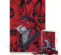 Puzzle Samurai Rabbit 1000 pièces pour Adolescents, Jeu de logique Solide, Moments en Famille, Bords Nets, Surprise chaleureuse (38x52cm)