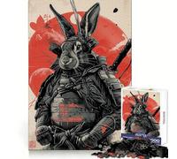 Puzzle Samurai Rabbit 1000 pièces pour Adultes Développement de la mémoire, Loisirs Doux, Design d'assemblage, Collection Artistique (50x75cm)