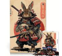 Puzzle Samurai Rabbit 1000 pièces pour Adultes, Jeu de logique Fine, Loisirs, Bords Nets, Objet de Collection (50x75cm)