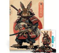 Puzzle Samurai Rabbit 1000 pièces pour Adultes, Jeu de logique Fine, Loisirs, Bords Nets, Objet de Collection (50x75cm)