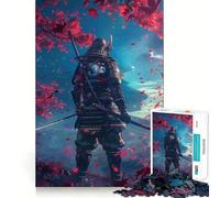 Puzzle Samurai Sakura Journey pour Adolescents, 1000 pièces, Jeu de réflexion, Design ludique et Assemblage, Cadeau de qualité (38x26cm)