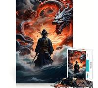 Puzzle Samurai Sekiro 1000 pièces pour Adolescents, Jeu de logique Puissant, Moment Serein, Bords Nets, Cadeau créatif (50x75cm)