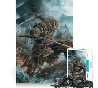 Puzzle Samurai Sekiro 1000 pièces pour Adultes Développement de la mémoire, Loisirs Doux, Design d'assemblage, Collection Artistique (38x26cm)