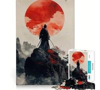Puzzle Samurai Serenity pour Adolescents, 1000 pièces, Jeu de logique Stimulant, Divertissement d'intérieur, Bords de qualité supérieure, Cadeau mémorable (38x26cm)