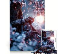 Puzzle Samurai Shogun sous la Lune pour Adultes, 1000 pièces, Jeu de réflexion, Loisir Calme, à Assembler, Cadeau de Noël (50x75cm)