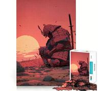 Puzzle Samurai Sunset pour Adolescents, 1000 pièces, stimule la mémoire, détente et Divertissement, découpe de qualité supérieure, Cadeau élégant (38x52cm)