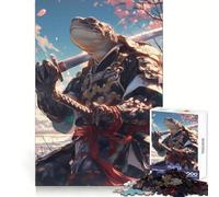 Puzzle Samurai Tortoise Sakura pour Adultes, 1000 pièces, Jeu de réflexion, Anti-anxiété, Objet de Collection aux découpes soignées (50x75cm)