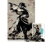 Puzzle Samurai V 1000 pièces pour Adultes, Puzzle de réflexion, Jouet à Faire à la Maison, découpe Fine, Cadeau de Noël (38x26cm)